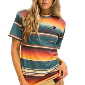 AVIATOR NATION Serape Boyfriend Logo Tee
